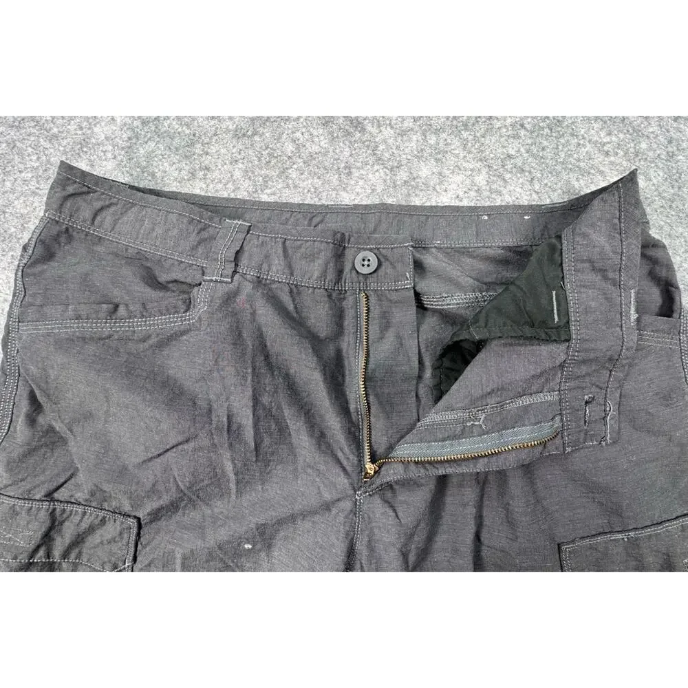 The North Face Mens Convertible Hiking Cargo Pants Grey Large Short 36